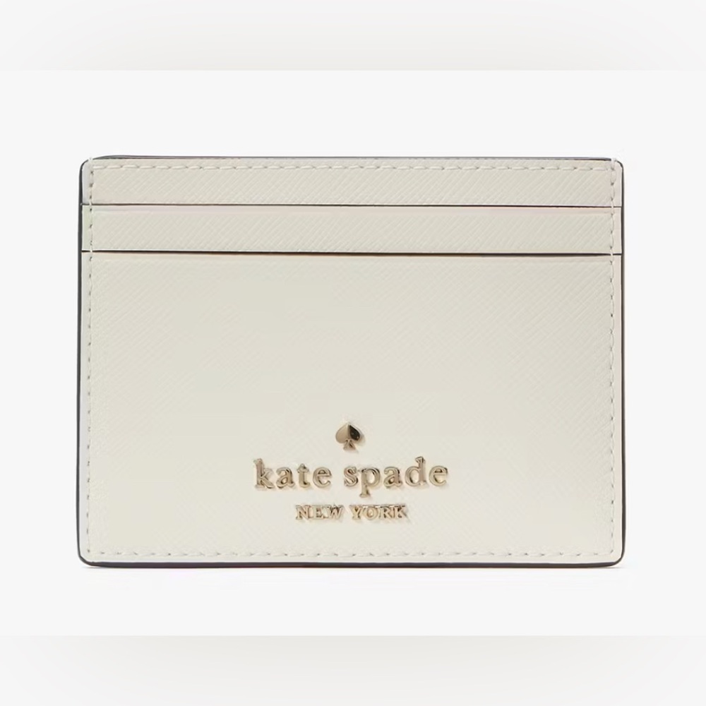 Kate spade 🆕 Slim Card Holder meringue color NEW in plastic unused